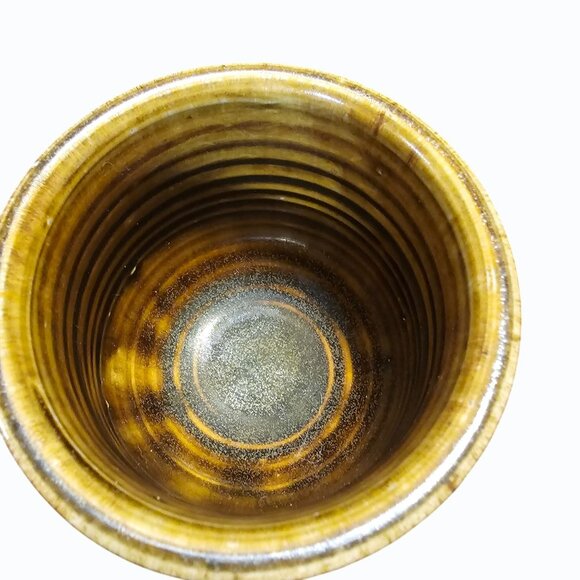 Vtg Signed MARK ZAMANTAKIS Studio Art Pottery Footed Ceramic Pots 3.5 Inches - Picture 11 of 13